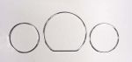 Instrument rings chrome (3 pcs) Mercedes W210 from 07/99