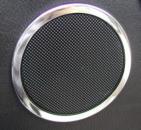 Door speaker rings 110mm polished (2 pcs) fit for BMW E36 / Z3