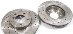 ZIMMERMNN Brake disc drilled REAR 320x22mm (2pcs) fit for BMW 3er E46 330 Models