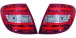 Design LED taillights set red/chrome for W204 Bj. 07-11