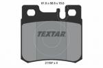 TEXTAR Bremsbeläge hinten passend für Mercedes R129 / R170 / W124 / W201 / W202 / W210