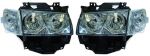 H7/H7 Headlights clear/chrome with angeleyes/indicators fit for VW T4 Caravelle/Multivan 96-03