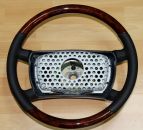 Original steering wheel burled wood/leather fit for Mercedes R107 W107 W108-W116 W123 W124 W126 W201