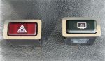 Auxiliary switch surround matted (2 pcs) BMW E30, Z1