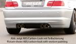 RIEGER Heckansatz passend für BMW 3er E46 Cabrio / Coupé