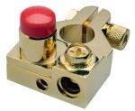 Battery pole clamp + with 2 cable entrances 10mm² and 35mm²