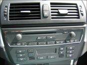 Frame for radio - cd polished BMW X3
