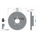 TEXTAR brake disk front (286x22mm) fit for BMW E36 E46 Z3 Z4
