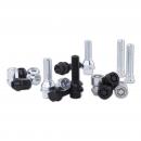 Wheelbolts BLACK M12x1,5, lengh 35mm, Taper -unit price-